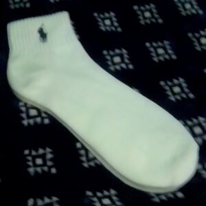 Polo Ralph Lauren White Athletic Socks